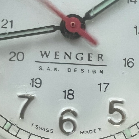 Wenger Ladies Watch Vintage Stainless Bracelet White Dial Date Window - Picture 7 of 16